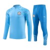 Sudadera De Entrenamiento Manchester City Cremallera De Cuarto 23-24 Azul - Hombre